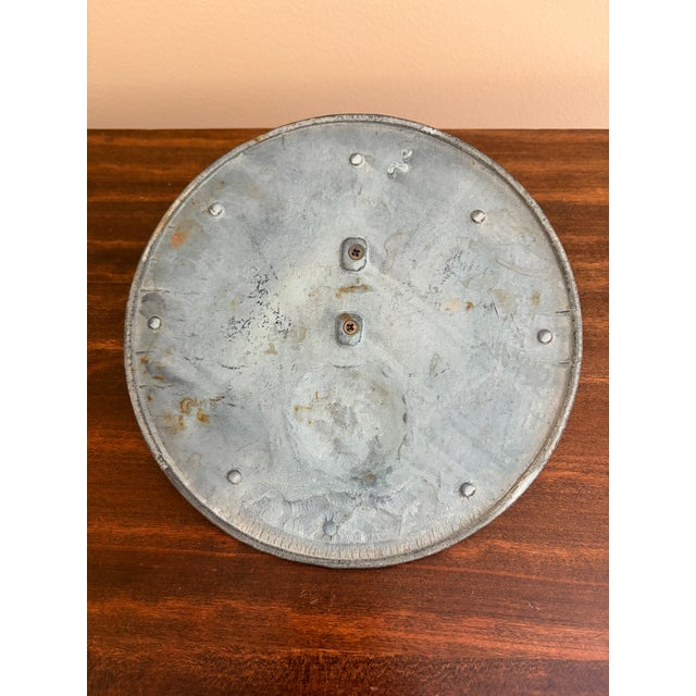 Metal Vintage English Country Iron Garden Sundial With Sun For Sale - Image 7 of 7