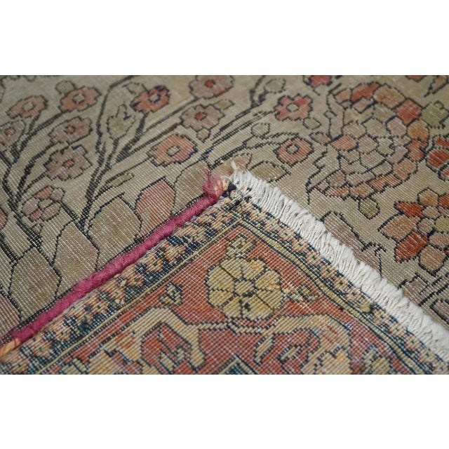 Traditional Late 19th Century Antique Mohtasham Kashan Rug 4'6'' x 6'6'' For Sale - Image 3 of 10