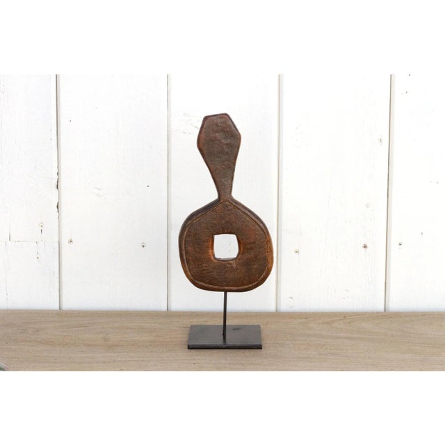 Wood Antique Patinated Churn Handle From Nepal For Sale - Image 7 of 7