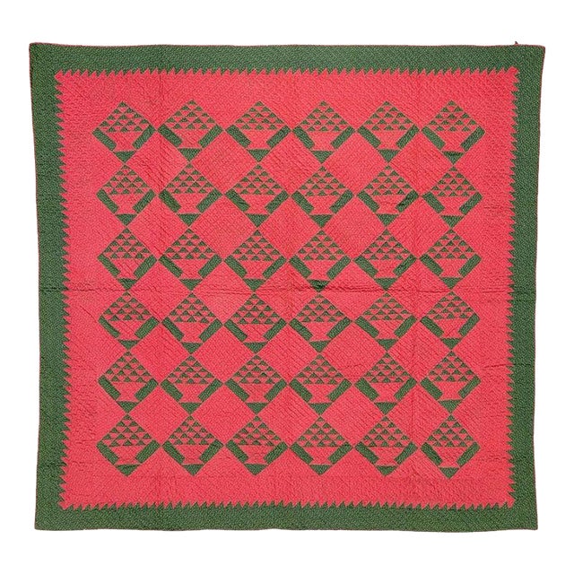 19Thc Baskets Quilt From Pennsylvania For Sale