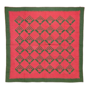 19Thc Baskets Quilt From Pennsylvania