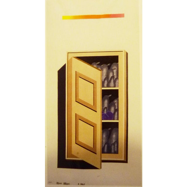 Textile Vintage Italian Tapestries by Concetto Pozzati, Fernand and Dispensa Profumata, 1970s, Set of 2 For Sale - Image 7 of 10