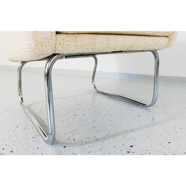 Metal Vintage Sled Base Armchair, Germany, 1970s For Sale - Image 7 of 14