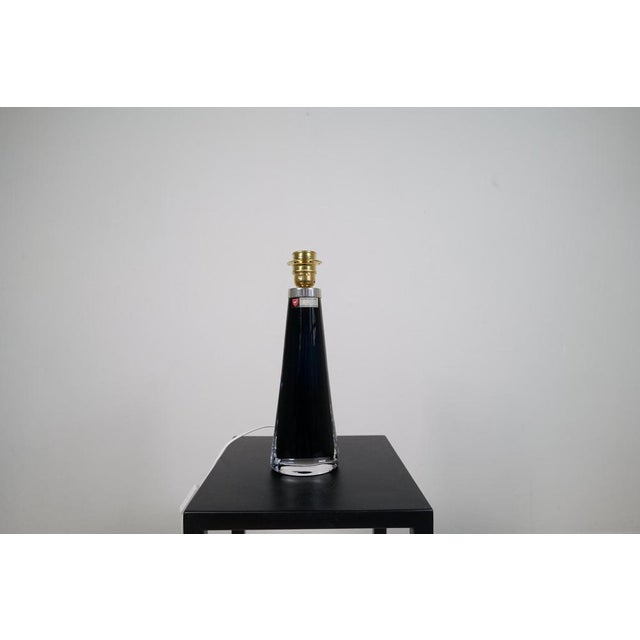 Sculptural Table Lamp by Carl Fagerlund for Orrefors, Sweden, 1960s For Sale - Image 13 of 16