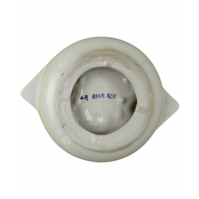 Vintage Harry's Bar Venice Italy Ashtray Green Ceramic Dish Venezia For Sale - Image 9 of 10