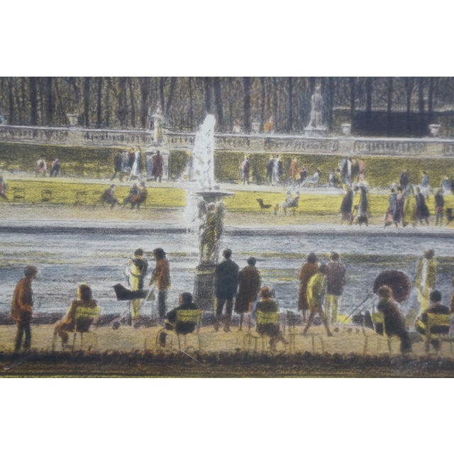 1980s Harold Altman Signed Lithograph Le Grand Bassin Luxembourg Fountain Park Paris For Sale - Image 11 of 11