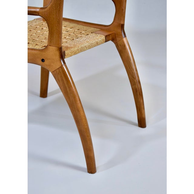 Danish Modern Valet Chair by Armcrest, Mahogany With Rope Seat, 1960s For Sale - Image 9 of 15