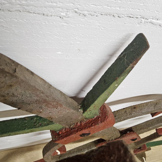 Antique English Victorian Wrought Iron and Metal Work Fence, 1890s For Sale - Image 14 of 18