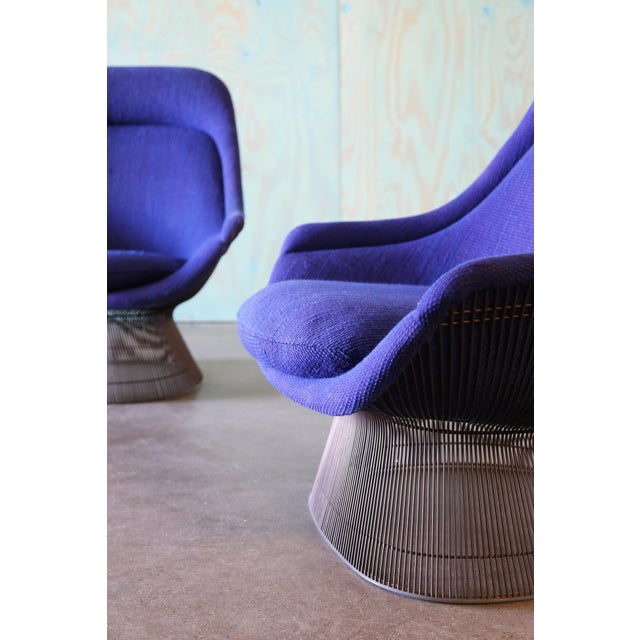 Mid-Century Modern 1960s Warren Platner for Knoll Bronze Easy Throne Chairs - A Pair For Sale - Image 3 of 18