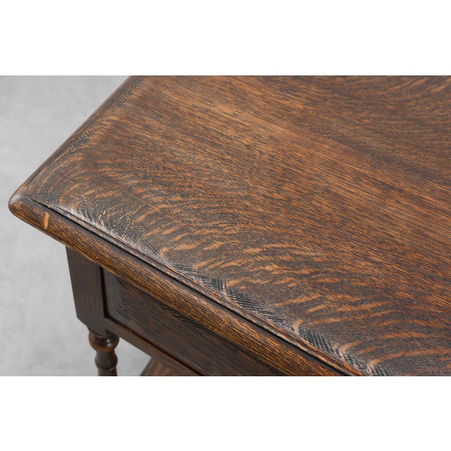 Small Rustic Cabinet with Drawer or Nightstand in Oak, France, 19th Century For Sale - Image 12 of 13