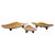 Bronze Satin Gold Leaf Golden Cups Tripod by Reda Amalou Design, Set of 3 For Sale - Image 10 of 10