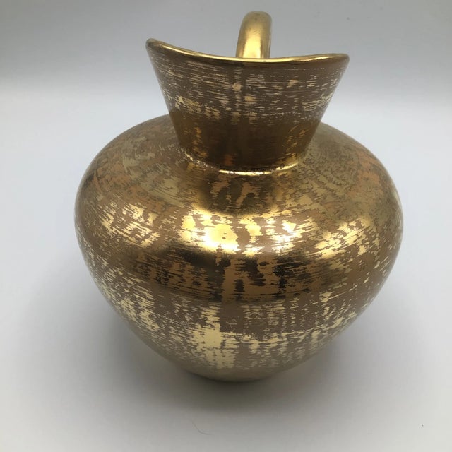 Stangl Granada Gold Ceramic Art Pottery Pitcher For Sale In Sacramento - Image 6 of 13