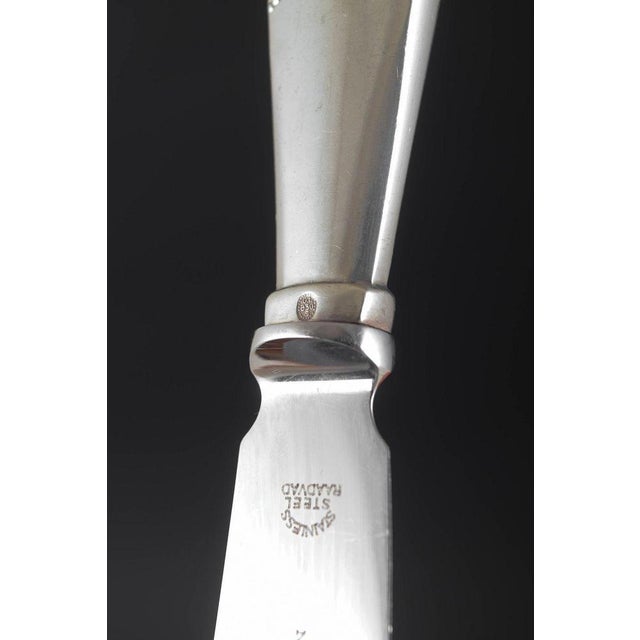 1920s Cake Knife in Silver and Stainless Steel with Viking Pattern by Georg Jensen, 1924 For Sale - Image 5 of 7