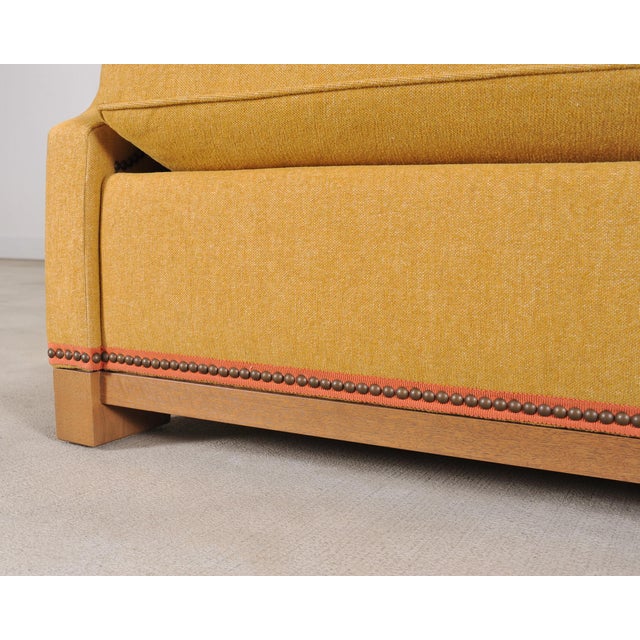 Holly Hunt for Studio H George v Sofa in Goldenrod Fabric For Sale - Image 16 of 18