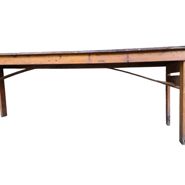 Antique "Clipper" Style Folding Table For Sale - Image 6 of 16