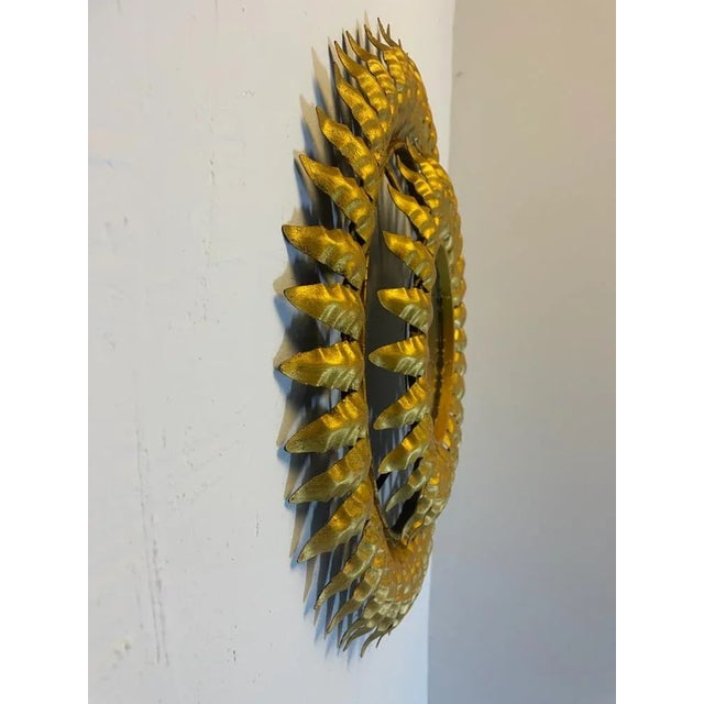 Italian Round Sun Mirror, 1950s For Sale - Image 4 of 11