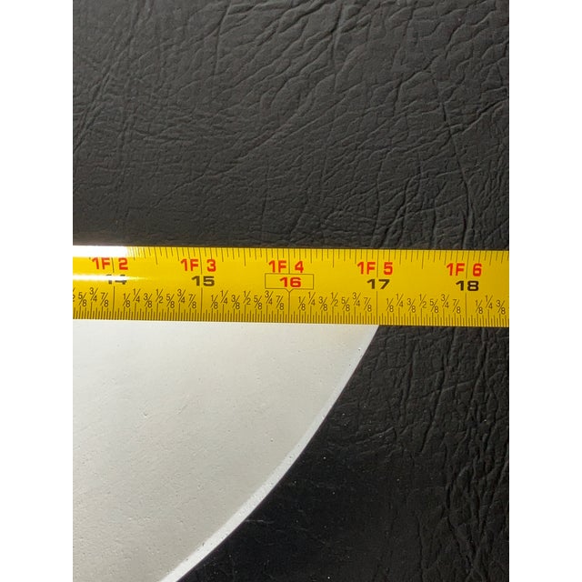 1980s Ron Rezek 17" Brushed Metal Architectural Sconce From Municipal Building For Sale - Image 6 of 9