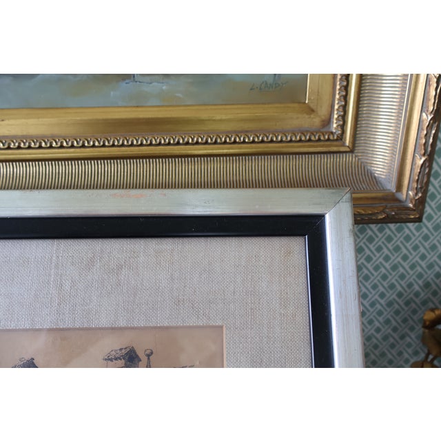 Antique Harley D. Nichols Pencil-Signed “Rath Haus, Munich” Original Etching—Framed For Sale - Image 9 of 15