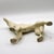 Ceramic Mid-Century Modern White Glazed Ceramic Greyhound Figurine With Gold Accents For Sale - Image 7 of 9