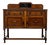 Antique English Edwardian Golden Oak Sideboard For Sale