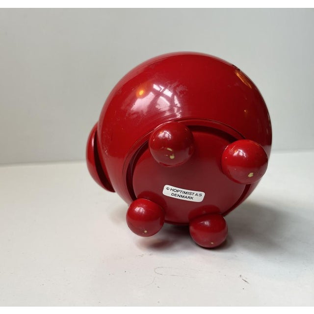 Vintage Optimist Red Piggy Bank by Hans Gustav Ehrenreichs, 1970s For Sale - Image 4 of 9