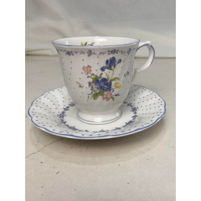 Blue Late 20th Century Nikko Tea Cup and Saucer Made in Japan For Sale - Image 8 of 13