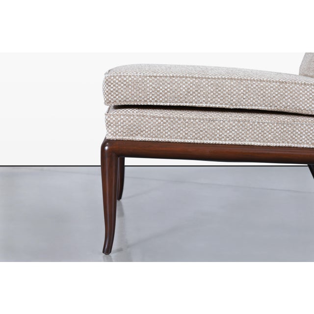 Vintage Walnut Slipper Lounge Chairs by t.h. Robsjohn-Gibbings for Widdicomb For Sale - Image 11 of 14