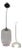 Minimalist Blown Glass Pendant Light – Mid-Century Modern Glass Hanging Lamp For Sale