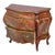 Chinoiserie Red Lacquer & Scenic Chinoiserie Decorated 3-Drawer Bombay Chest C1920 For Sale - Image 3 of 18