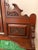 This English walnut dresser features a dramatic marble top, lovely Spring green tile backsplash and a little bit of...