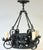Addison Mizner Style Spanish Colonial Wrought Iron Four-Light Chandelier This diminutive Spanish Colonial Revival wrought...