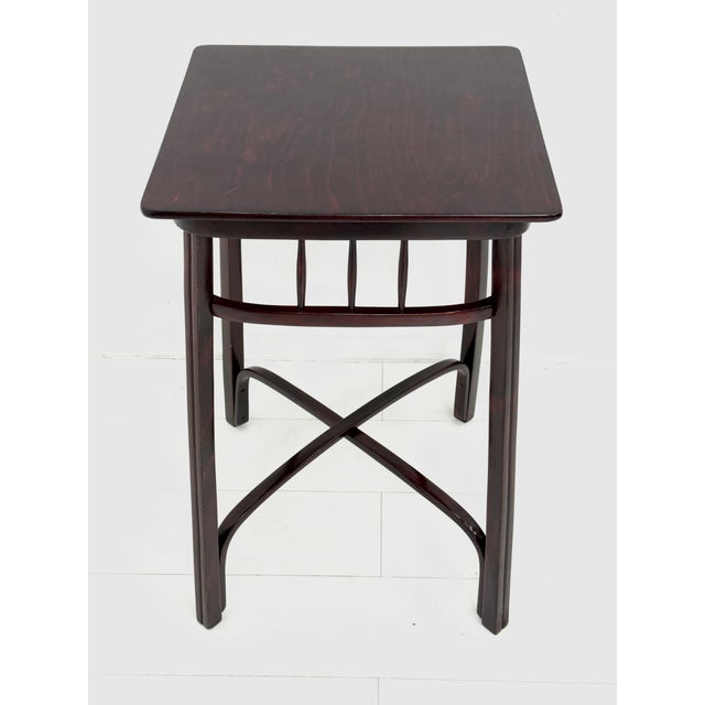 Antique Art Nouveau Side Table by Gustav Siegel for Jacob & Josef Kohn, 1890s For Sale - Image 3 of 18