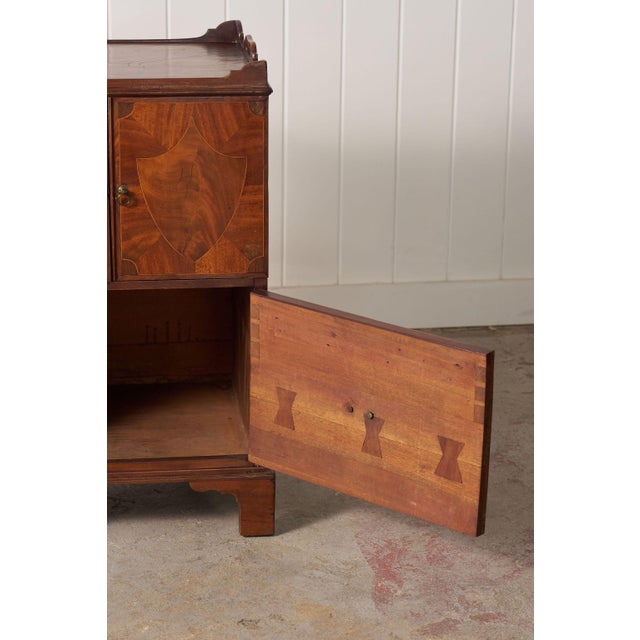 Georgian Inlay Mahogany Night Cabinet With Tray Top (C. 1850) For Sale - Image 15 of 16