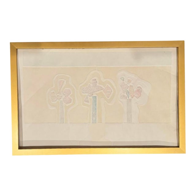 1990s Sherry Schrut Original Print, Framed For Sale