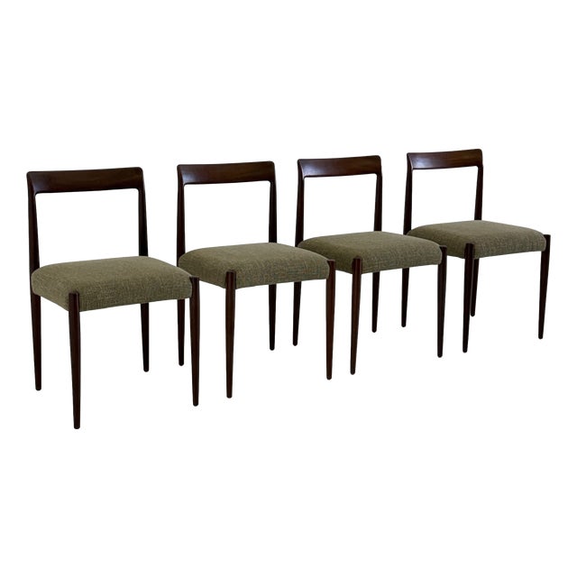 Dining Chairs in Rosewood from Lübke, 1970s, Set of 4 For Sale