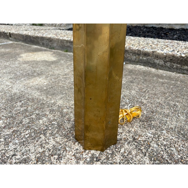 1960s French Modern Brass Floor Lamp For Sale In Houston - Image 6 of 10