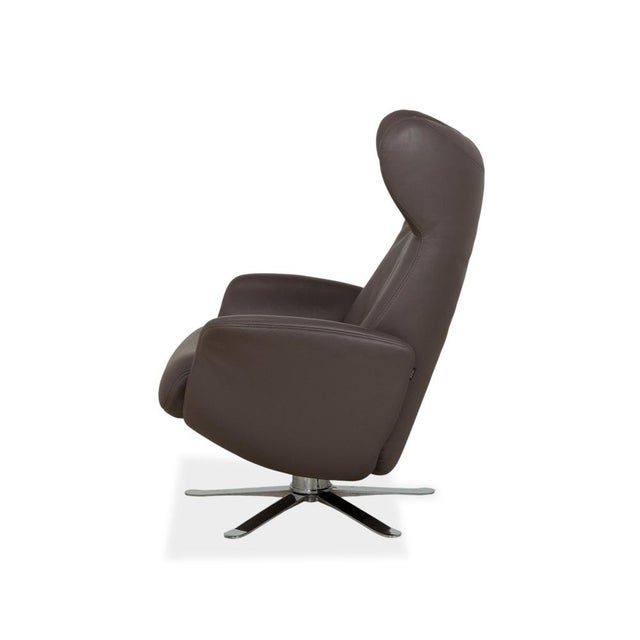 Set of Model 8115 Armchair and Ottoman in Leather and Chrome from Joop For Sale - Image 15 of 18
