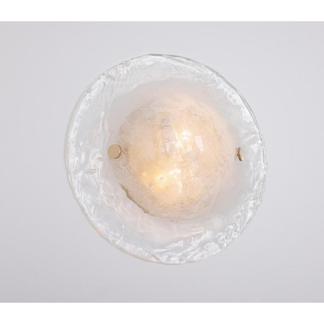 Glass Glass Sconces Wall Lights attributed to Kalmar, Austria, 1960s, Set of 2 For Sale - Image 7 of 12