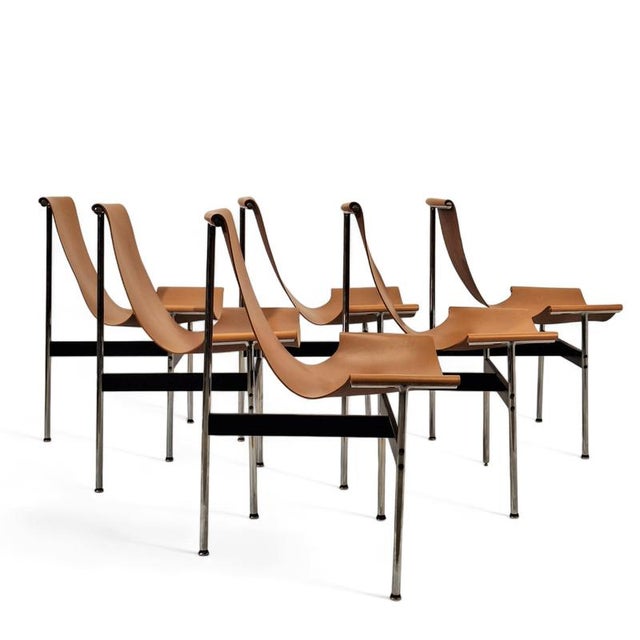 T-Chairs by Katavolos, Kelley and Littell for ICF De Padova, 1960, Set of 6 For Sale - Image 3 of 11