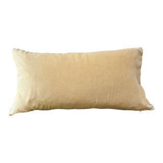 Hand Dyed Lumbar Velvet Pillow Cover For Sale
