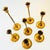 Graduated Brass Candlestick Holders - Set of 7 For Sale - Image 4 of 12