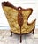 Wood Victorian Rococo Revival Carved Bird Crest Music Room Wingback Armchair For Sale - Image 7 of 18