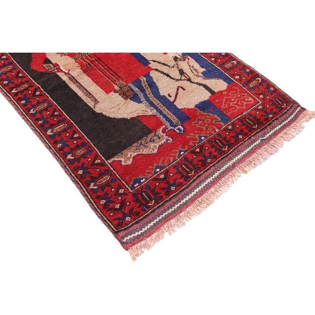 Vintage Hand-Knotted Wall Rug, 1970s For Sale - Image 17 of 18