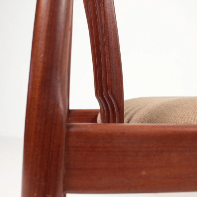 Wood Set of Dining Room Chairs in the Style of Arne Vodder For Sale - Image 7 of 12