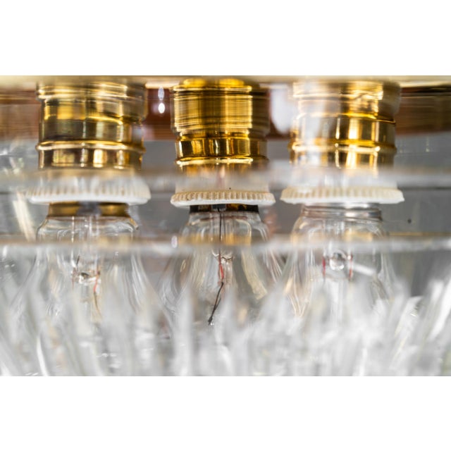 Art Deco Ceiling Lamp with Cut Glass Shade Vienna, Austria, 1920s For Sale - Image 4 of 18