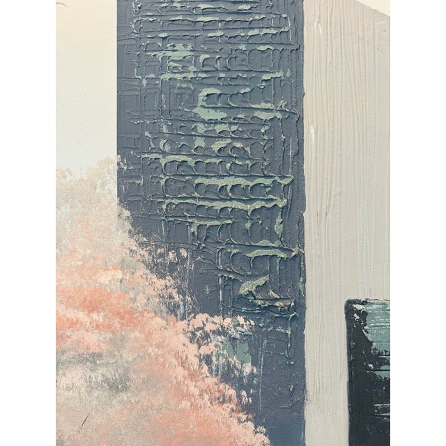 1980's Cityscape Oil on Canvas Painting by Eve Lynn For Sale In Miami - Image 6 of 12