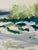 Coastal 1960s Charming Watercolor Sea Scape on Woven Paper For Sale - Image 3 of 4