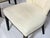 Set of 6 Mid-Century Tuxedo Dining Chairs, Ebonized Wood, Brass Nailheads For Sale - Image 11 of 18