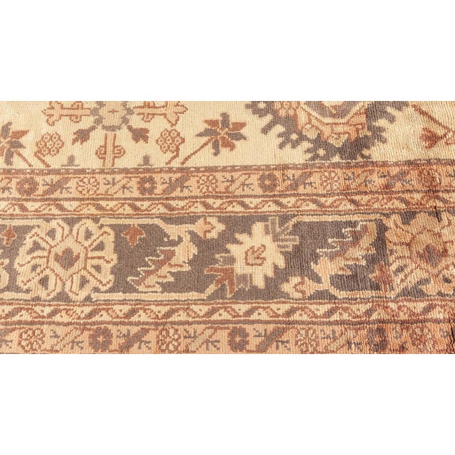 Early 20th Century Antique Turkish Oushak Rug For Sale - Image 5 of 7