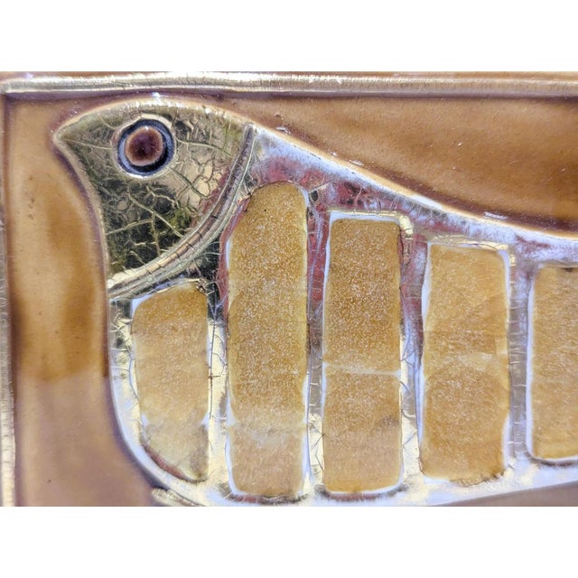 Gold Ceramic Bird Box For Sale - Image 4 of 7